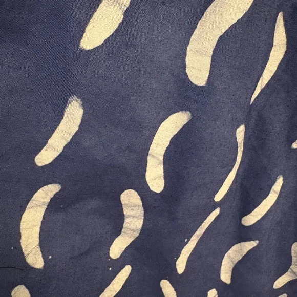 Blue and White Patterned Zuri Kenya Dress - Picture 4 of 4